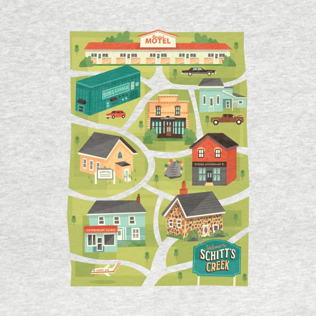 Schitt's Creek Town Map by risarodil